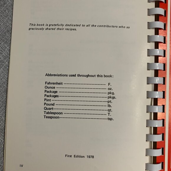 Vintage June Fete Cookbook First Edition 1978 Spiral-Bound Abington Mem Hospital - Picture 4 of 10